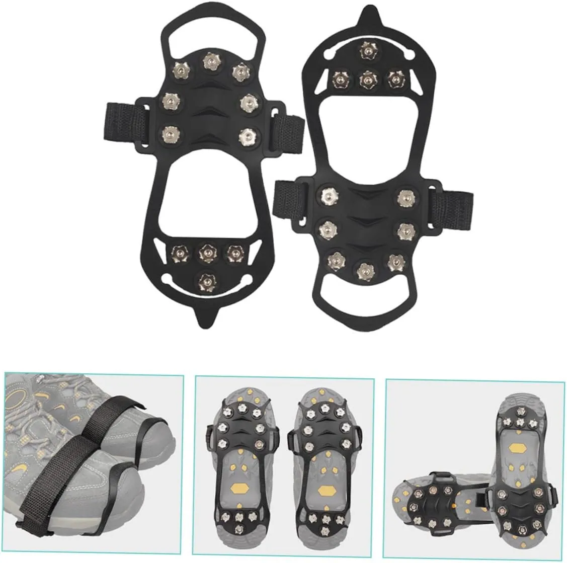 1 Pair Mountaineering Covers Climbing Ice Spikes Climbing Ice Grippers for Men Hiking