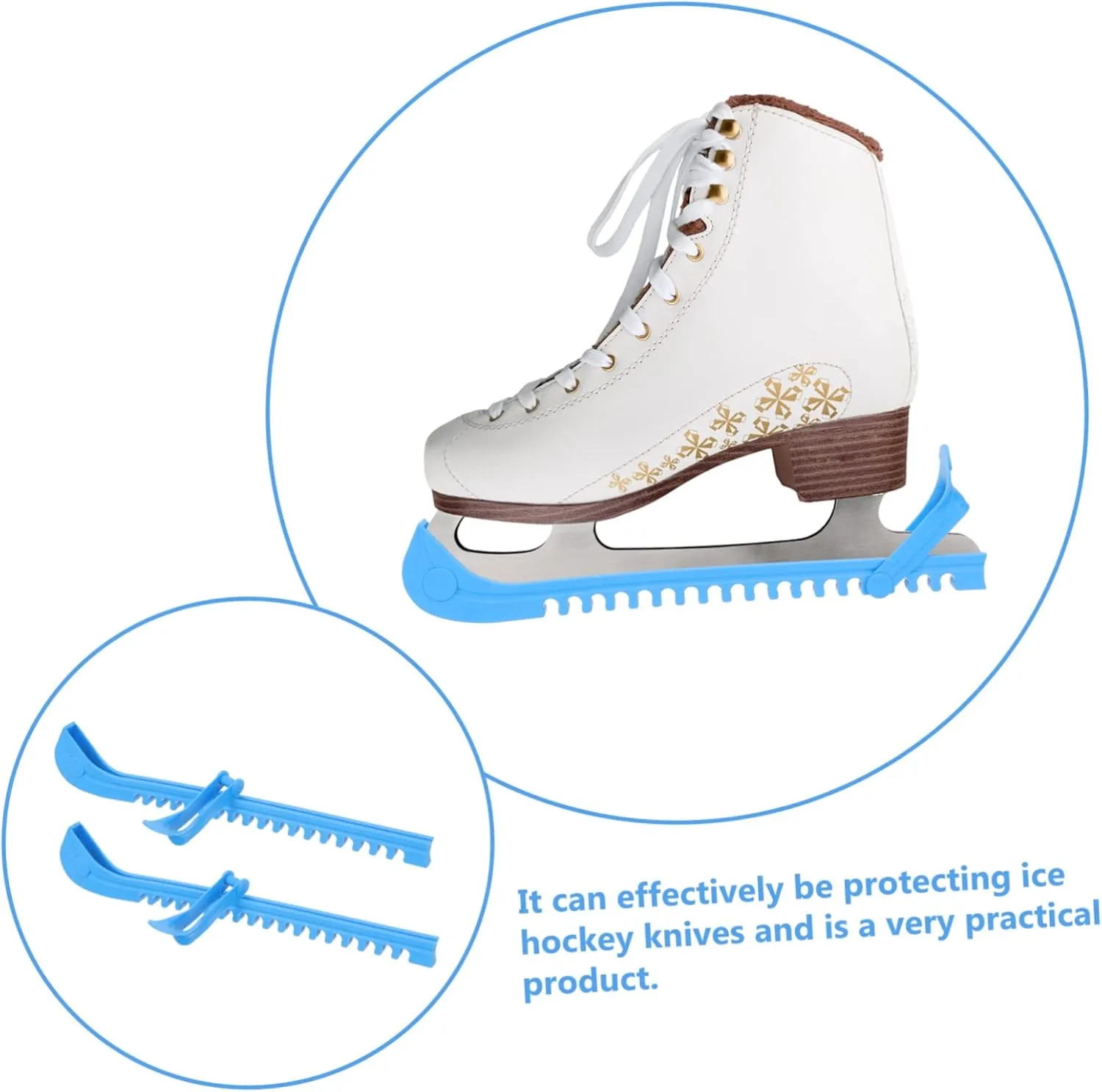 1 Pair Skate Protector Ice Hockey Ice Covers Blade Protector Skates Shoes Blade Cover Blade Covers Kids