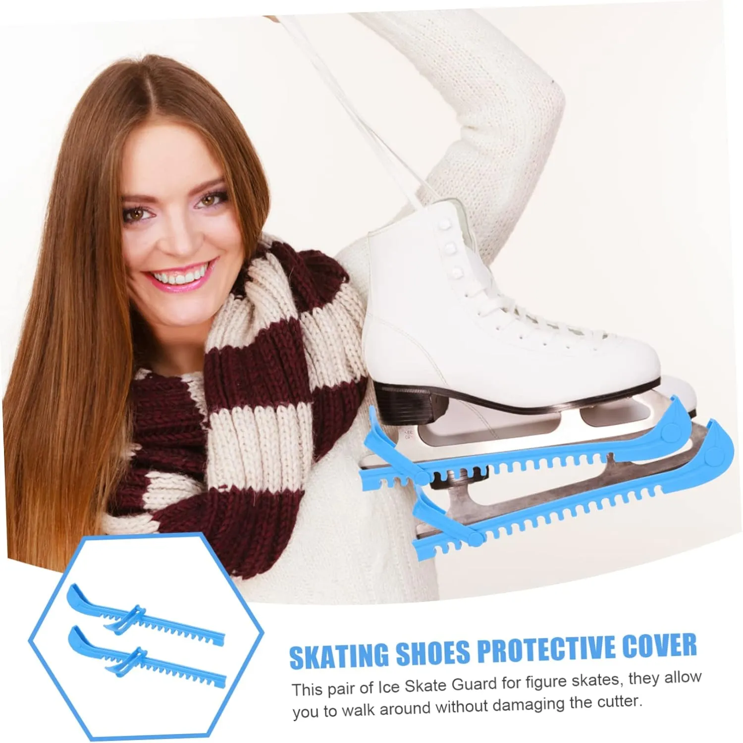 1 Pair Skate Protector Ice Hockey Ice Covers Blade Protector Skates Shoes Blade Cover Blade Covers Kids