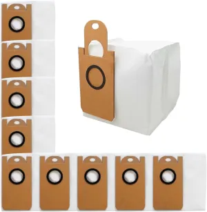 10 Pack Dust Bags Replacement for Honiture Q6/Honiture Q6 SE,for Proscenic M7 Pro/ M8 Pro，for iHome AutoVac Nova Self Empty iHRV6/ iHRV11/ iHRV14 Robot Vacuum Bag Parts Accessories