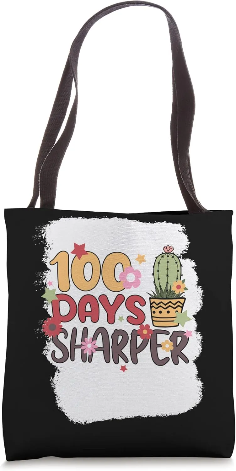 100 days sharper 100 days of school student teacher Tote Bag