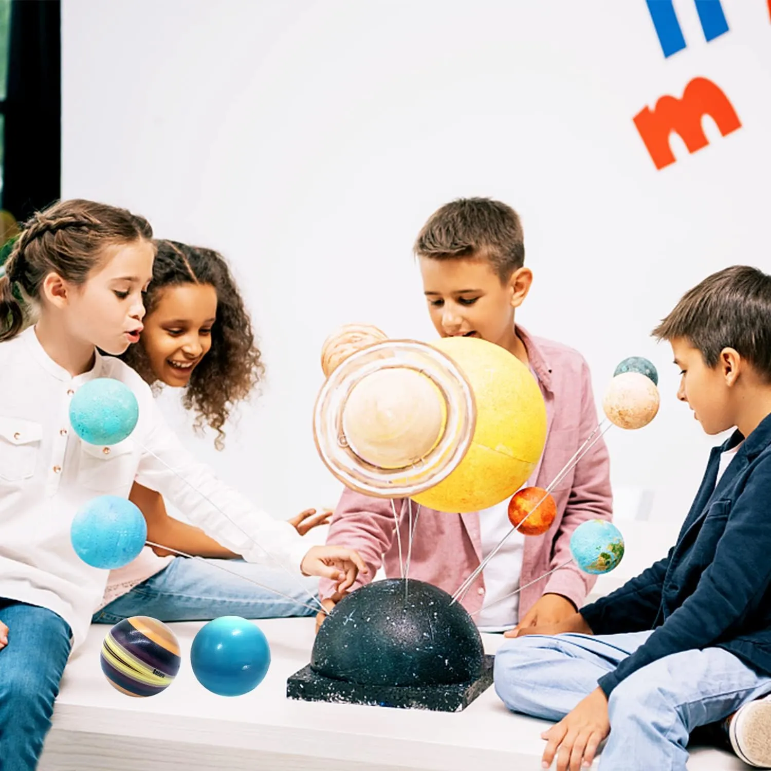 10PCS Solar System Planet Stress Balls,Stress Relief Planets Balls Educational Toys,Anti Stress Solar Educational Balls for Adults,Kids Early Study,Party Game,Birthday Gifts