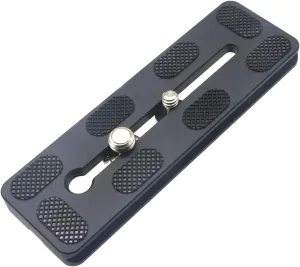 120mm Universal Quick Release QR Plate with 1/4" and 3/8" Mounting Screw for Tripod Mount Ball Head DSLR Camera Arca Swiss Compatible