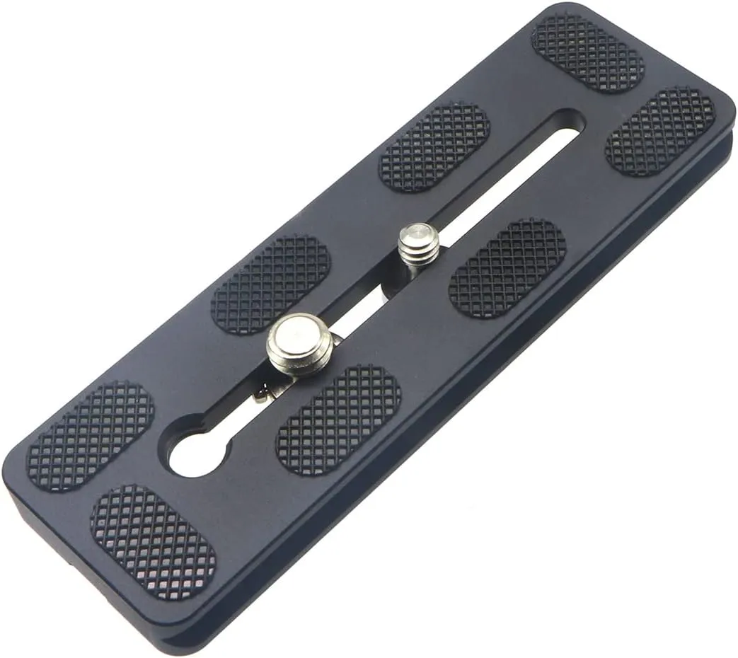 120mm Universal Quick Release QR Plate with 1/4" and 3/8" Mounting Screw for Tripod Mount Ball Head DSLR Camera Arca Swiss Compatible