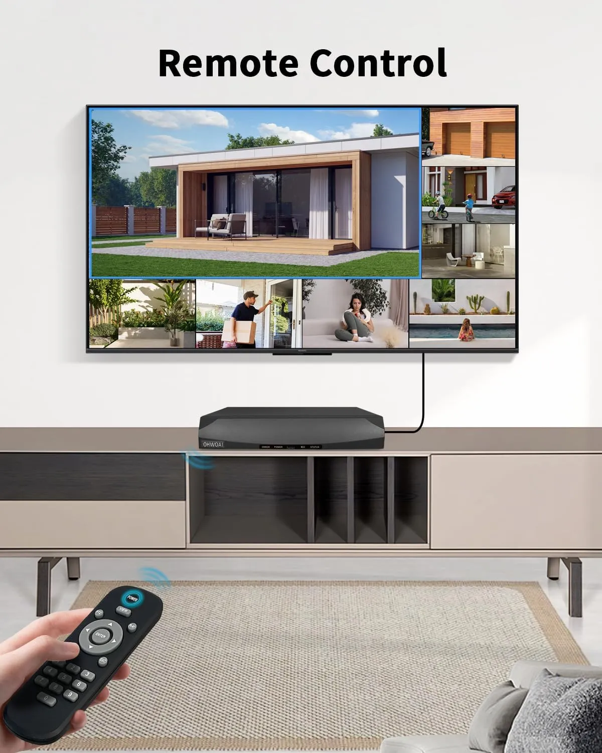 《130°Wide Angle & 2-Way Audio》Outdoor Security Camera System, IP Wired Cameras, 4K Video Surveillance