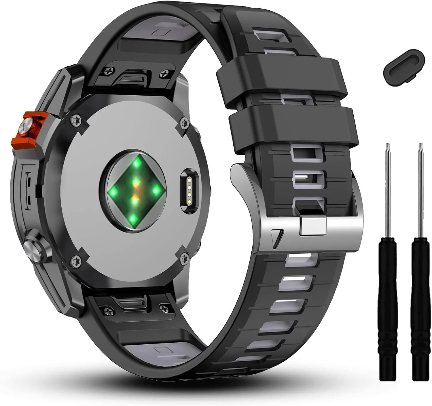 20mm Compatible with Garmin Fenix 7S 7S Pro 6S 6S Pro 5S 5S Plus Watch Band,Soft Silicone Straps for Approach S70 42mm/Instinct 2S/Descent Mk2s Smartwatch