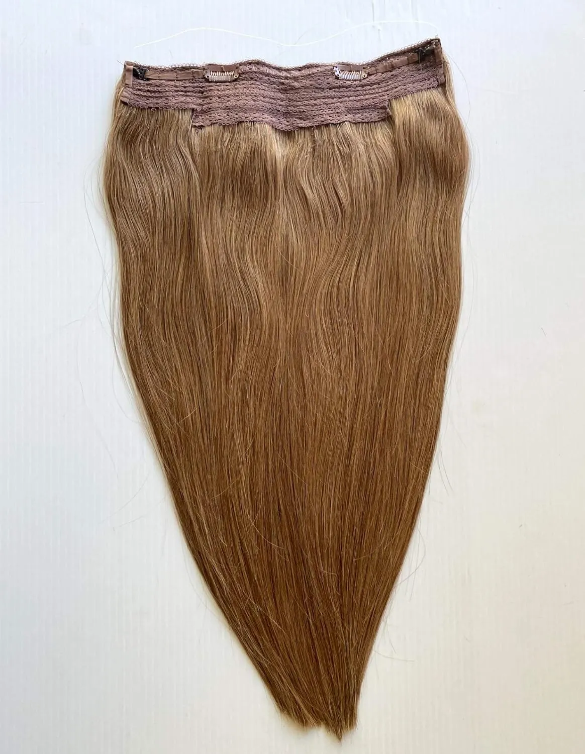 20"-22" Invisible Wire Clip in Remy Human Hair Extensions Chestnut/Medium Brown (Color 6) 3 pieces per set