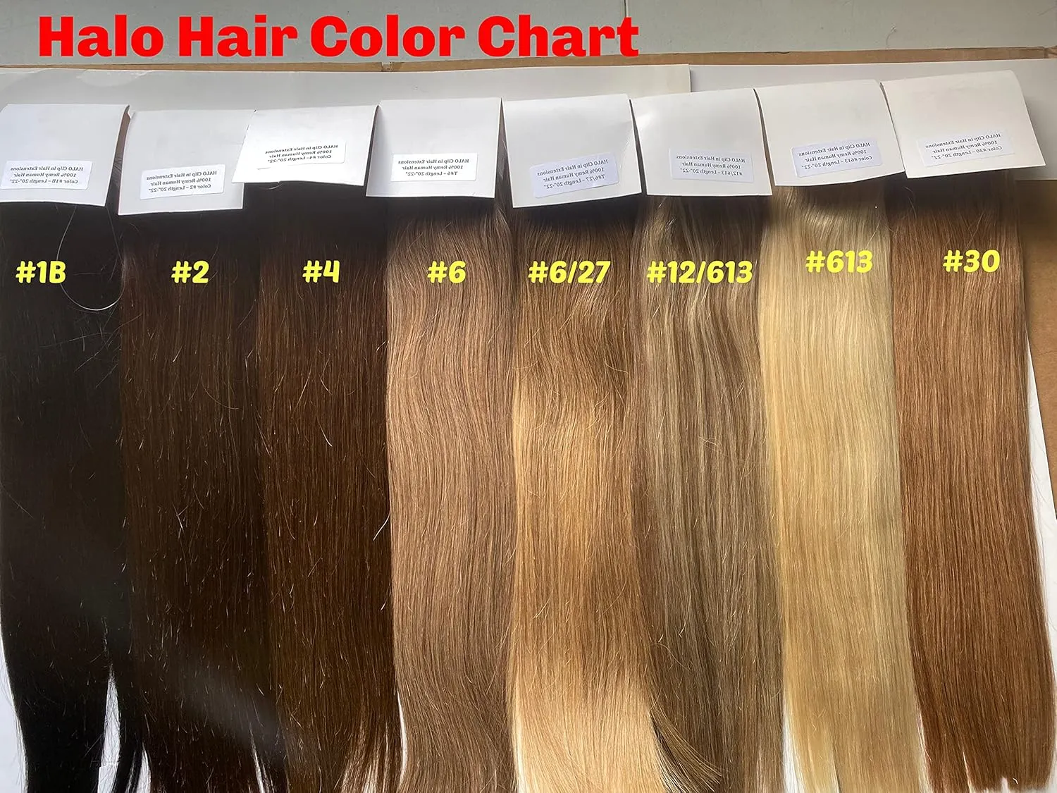 20"-22" Invisible Wire Clip in Remy Human Hair Extensions Chestnut/Medium Brown (Color 6) 3 pieces per set
