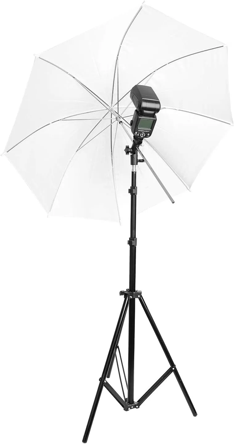 2Pack Updated Flash Bracket Flash Stand Light Stand Bracket Mount with Umbrella Holder Mount Swivel for Camera DSLR Nikon Canon Pentax Olympus and Other DSLR Flashes Speedlite Studio Light LED Light