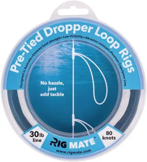 30 lb Pre-Tied Dropper Loop Rigs. Fishing Line Spool. Loops 18 Inches Apart with 5.5 Inch Loop Size. Perfect for Saltwater & Freshwater Fishing. Perfect for Snapper & Other Bottom Feeding Fish.