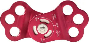 30KN Triple Attachment Pulley Hitch Climbing Arborist for 13mm Rope