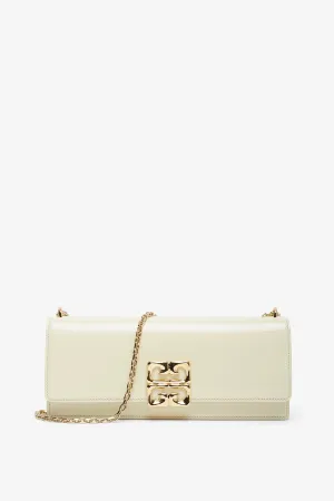 4G small chain cream clutch