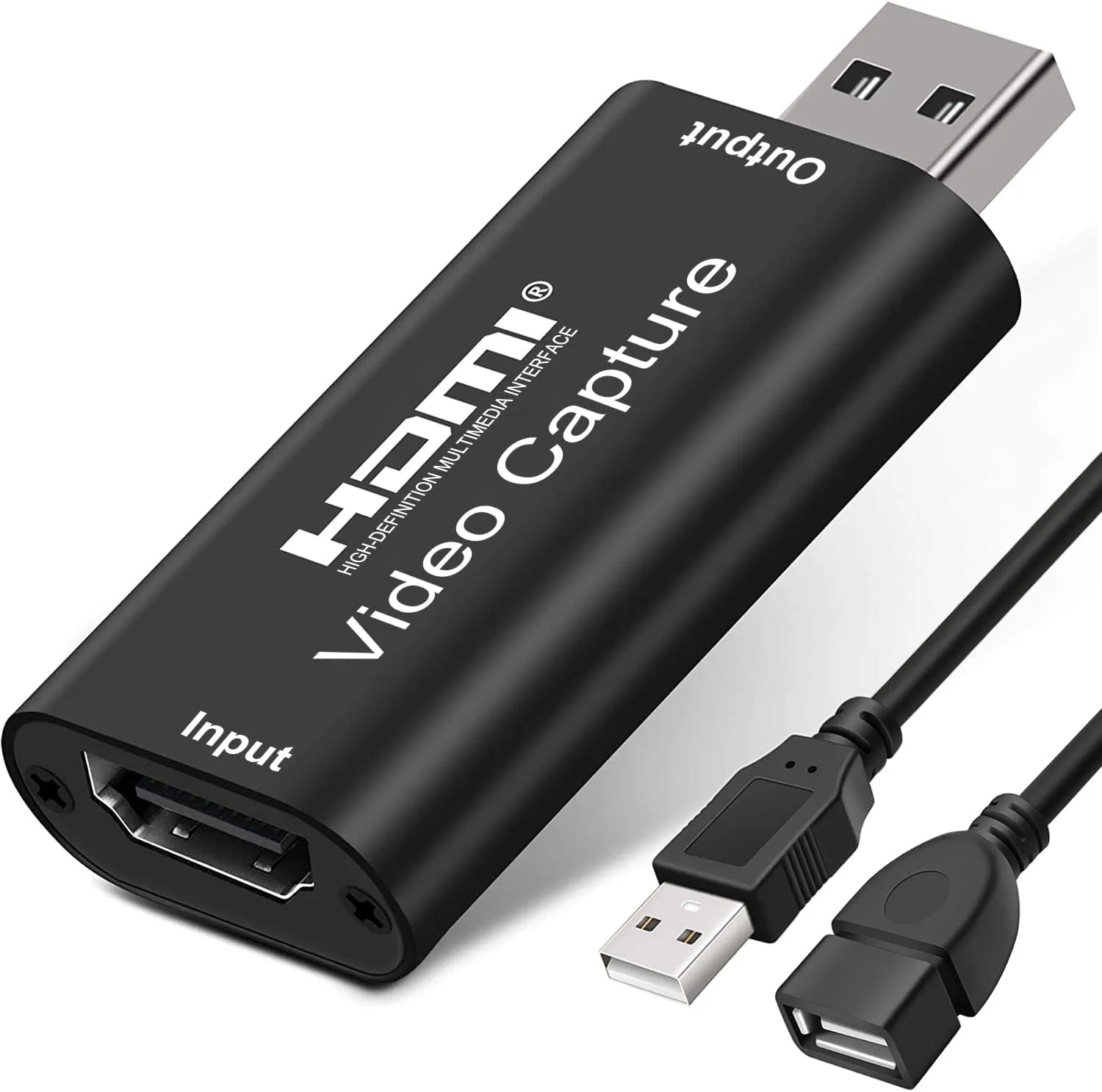 4K HDMI to USB 2.0 Video Capture Card 1080P Cam Link Card Game Capture Card Adapter Screen Record Capture Device for Streaming, Gaming, Video Conference, Teaching, Live Broadcasting