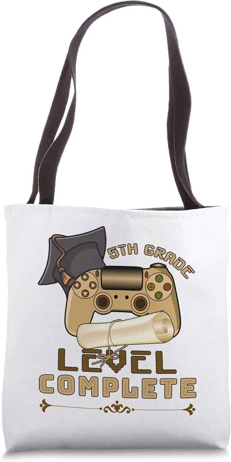 5th Grade Level Complete Graduation 2021 Class Fifth Grade Tote Bag
