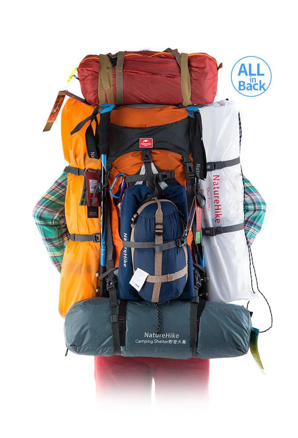 70L Mountaineering Backpack for High Altitude Adventures