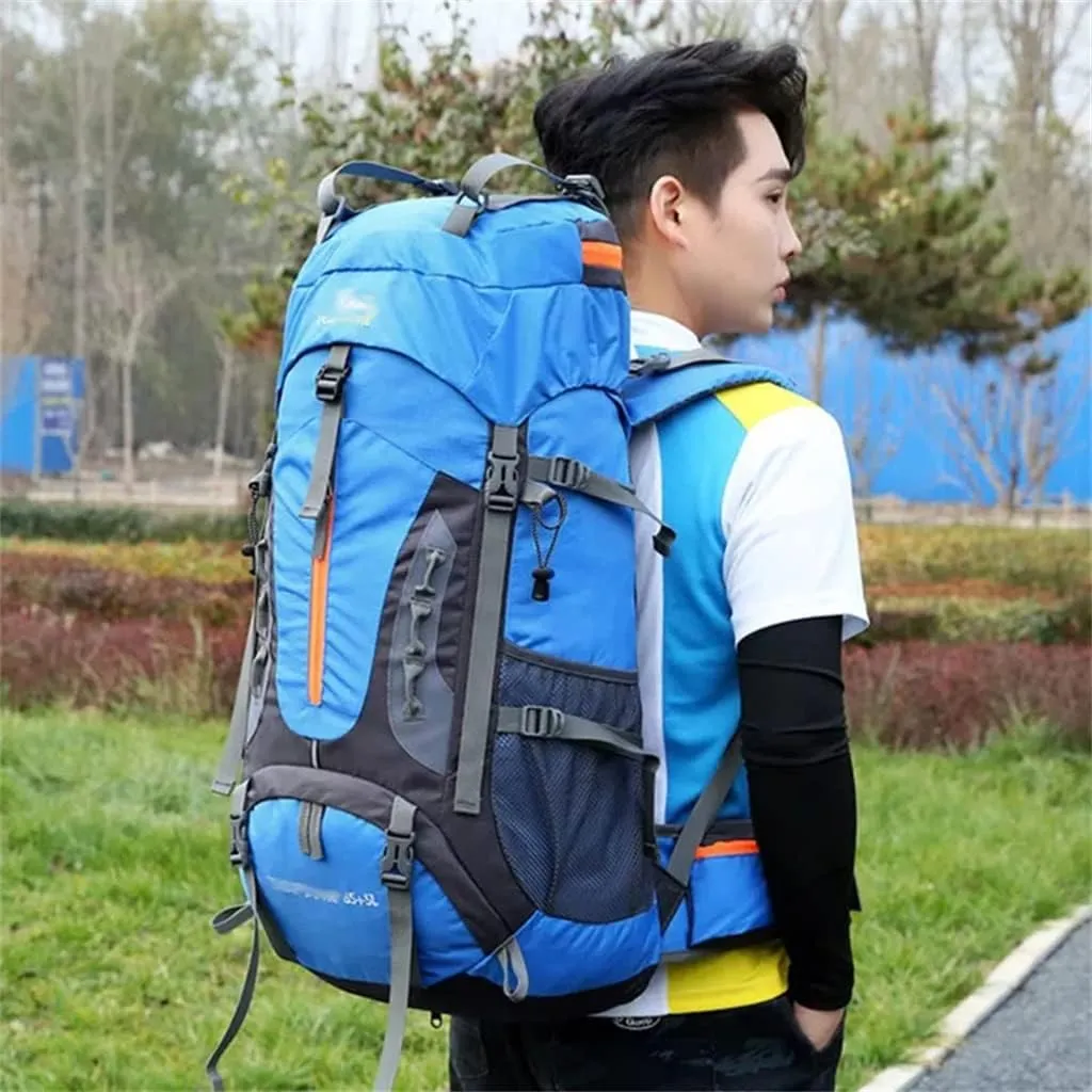 70L Mountaineering Backpack Large Capacity Outdoor Multi-pocket Travel Mountaineering Bag(A)