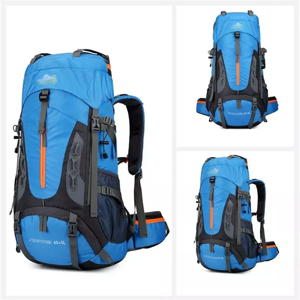 70L Mountaineering Backpack Large Capacity Outdoor Multi-pocket Travel Mountaineering Bag(A)