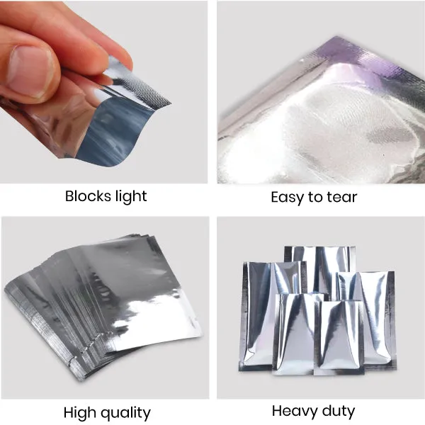 70mm x 100mm Aluminium Foil Mylar Bags