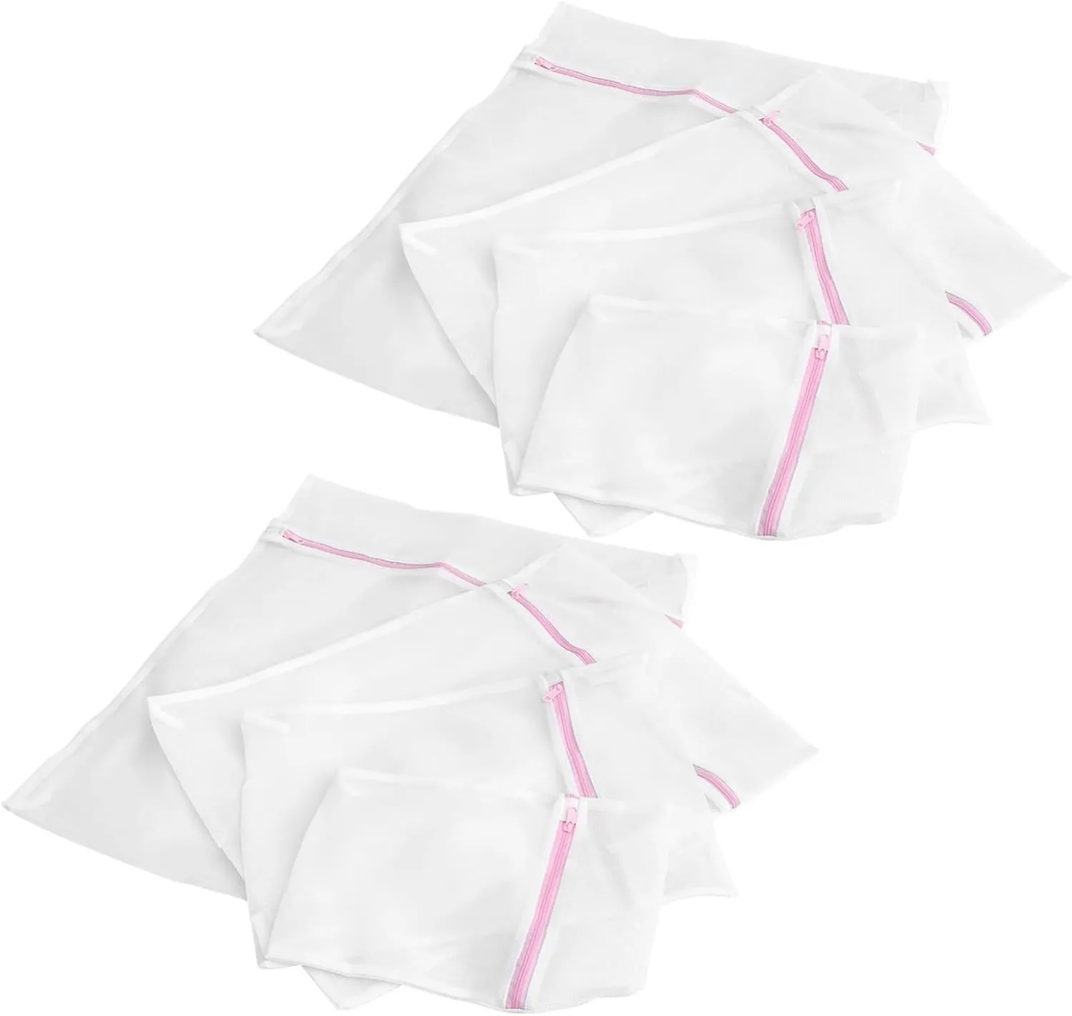8pcs Mesh Laundry Bag Travel Laundry Liner Bag for Cruise Large Foldable Washing Bag for Bras Underwear Soft Polyester Material