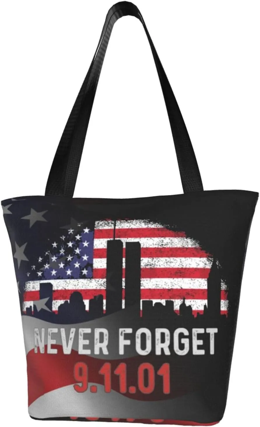 9 11 Never Forget Fashion Shoulder Bag Large Capacity For Man Or Woman