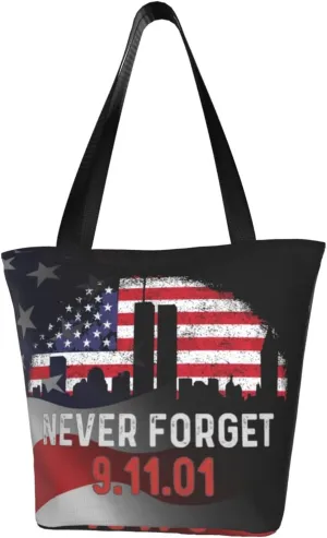 9 11 Never Forget Fashion Shoulder Bag Large Capacity For Man Or Woman