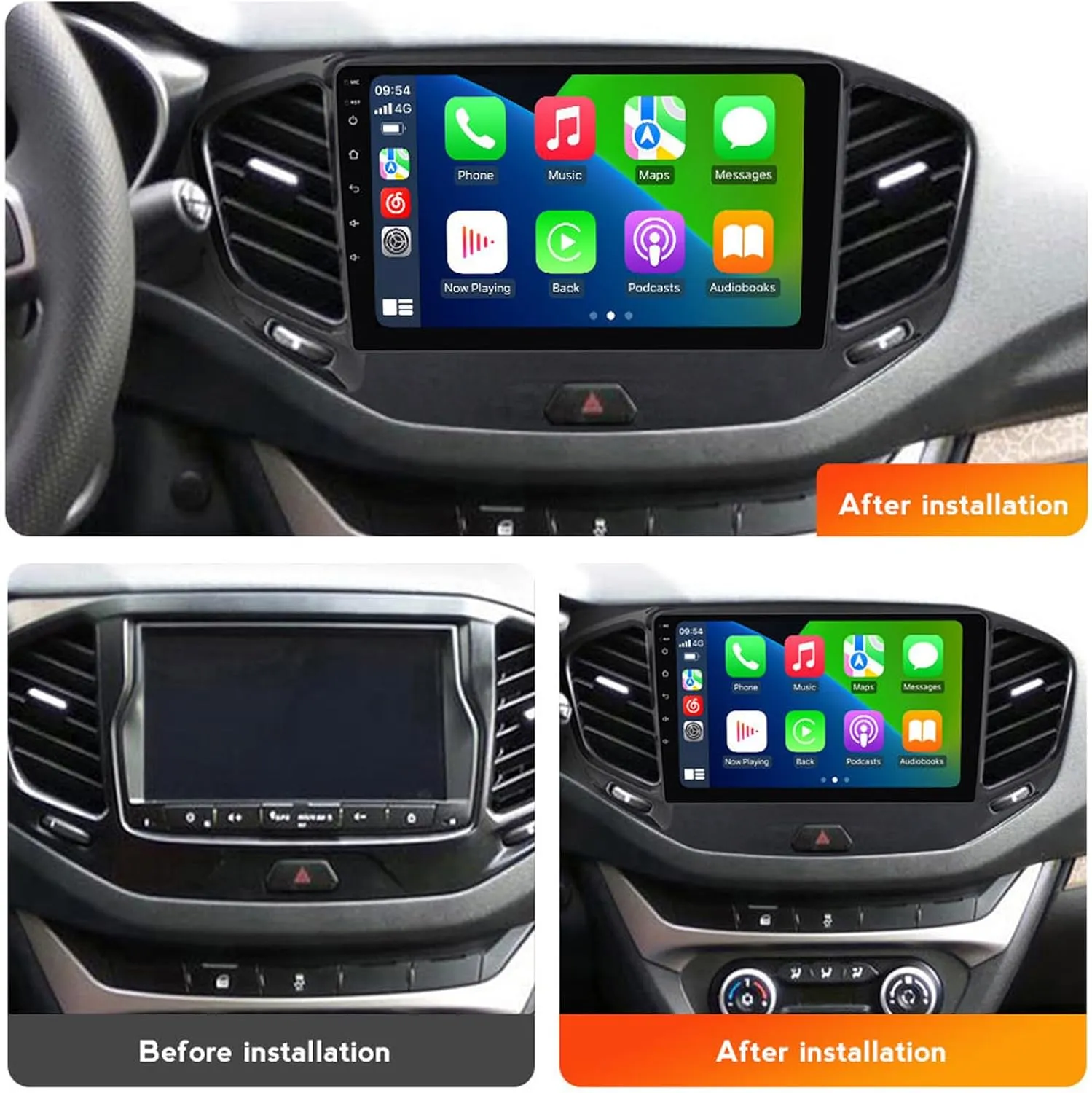 9 Inch Android 13 Car Stereo compatible with LADA Vesta 2015~2020 Touch Screen Car Radio Bluetooth Wireless Car-play Android Auto Multimedia Navigation with RDS DSP FM Radio,M150CP 4core 2G 32G