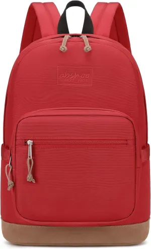 abshoo Casual Backpack Travel for Men Women College Student Backpack for Teen Boys Girls School Bag (Red)