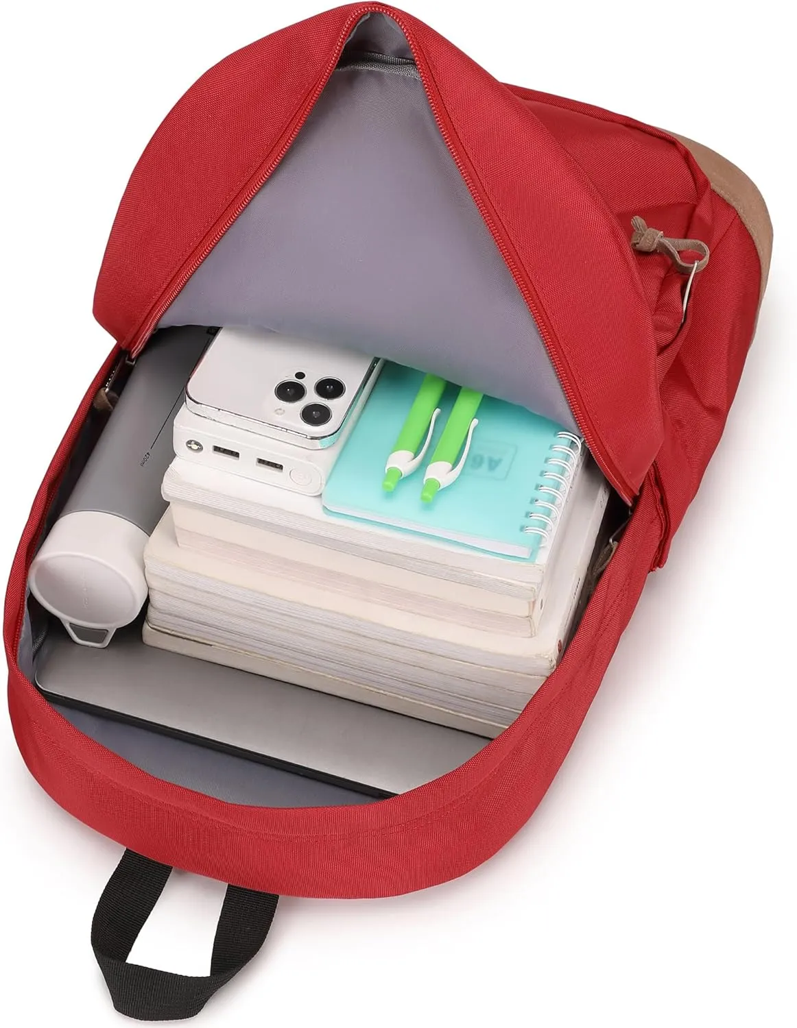 abshoo Casual Backpack Travel for Men Women College Student Backpack for Teen Boys Girls School Bag (Red)
