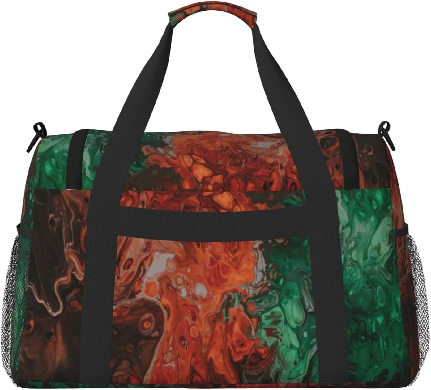 Abstract Art Travel Duffel Bag Large Foldable Waterproof Overnight Bag For Beach Swim Bags Pool Sports Gym