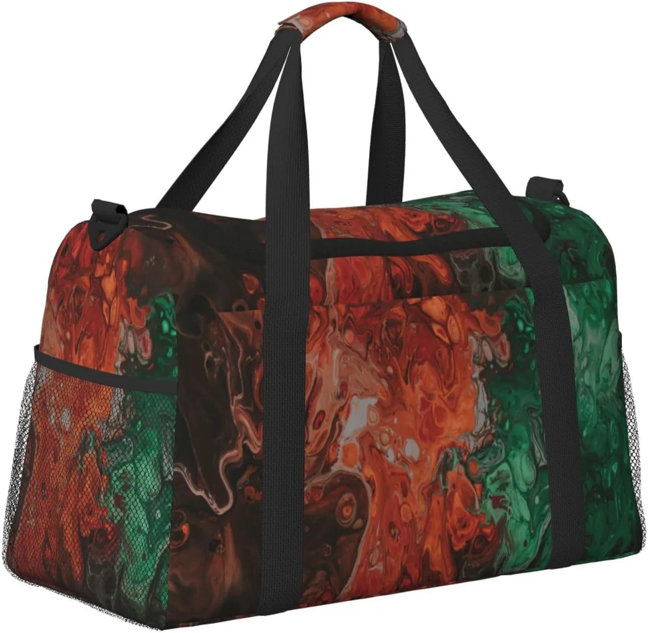 Abstract Art Travel Duffel Bag Large Foldable Waterproof Overnight Bag For Beach Swim Bags Pool Sports Gym