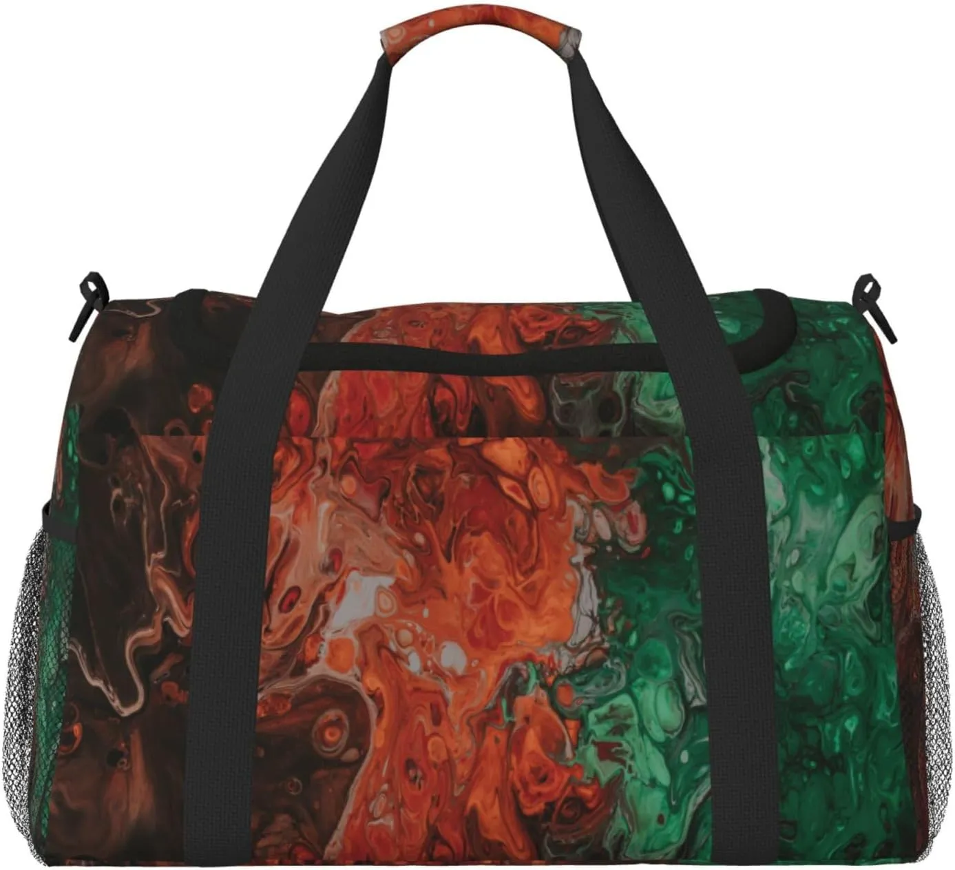 Abstract Art Travel Duffel Bag Large Foldable Waterproof Overnight Bag For Beach Swim Bags Pool Sports Gym