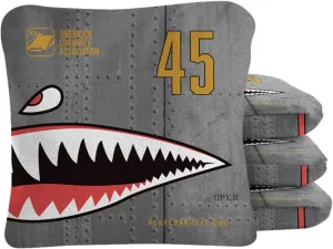 ACA Synergy Pro Professional Cornhole Bags Dual Sided Regulation 6x6 Set of 4 Patriotic Bomber