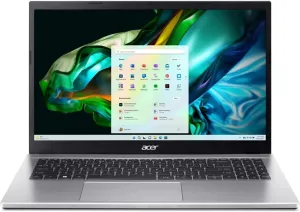 acer Aspire 3 Laptop | 15.6"" Full HD Display | AMD Ryzen 7 5700U Processor | AMD Radeon Graphics | 16GB RAM | 512GB SSD | Wi-Fi 6 | Windows 11 Home | DealExpress Accessories (Renewed), Silver