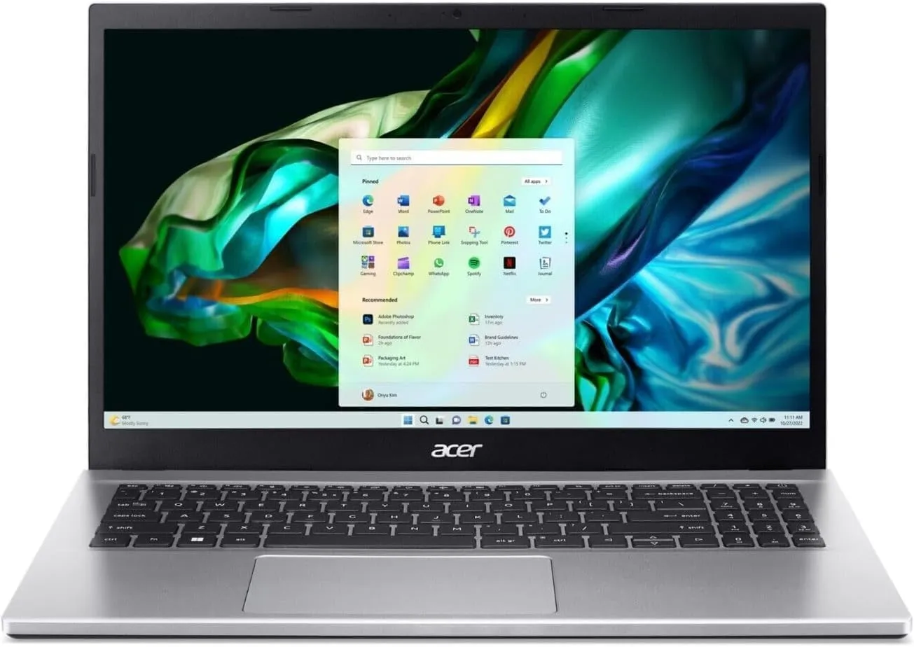 acer Aspire 3 Laptop | 15.6"" Full HD Display | AMD Ryzen 7 5700U Processor | AMD Radeon Graphics | 16GB RAM | 512GB SSD | Wi-Fi 6 | Windows 11 Home | DealExpress Accessories (Renewed), Silver