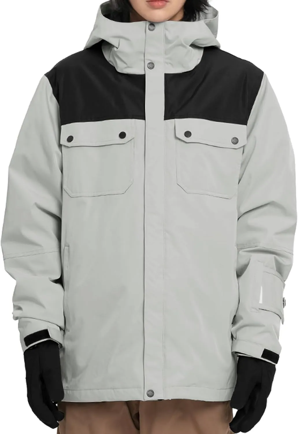 Actleis Winter Snowboard Jacket Warm Snow Coats For Men Waterproof Insulated Skiing Jacket