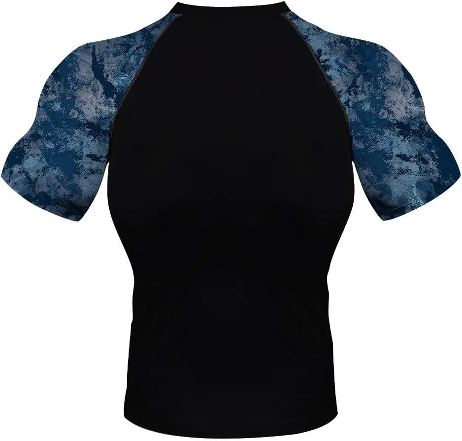 Add Your Photo Two Side Mens Dry-fit Short Sleeve Compression Sports Trainning Shirt