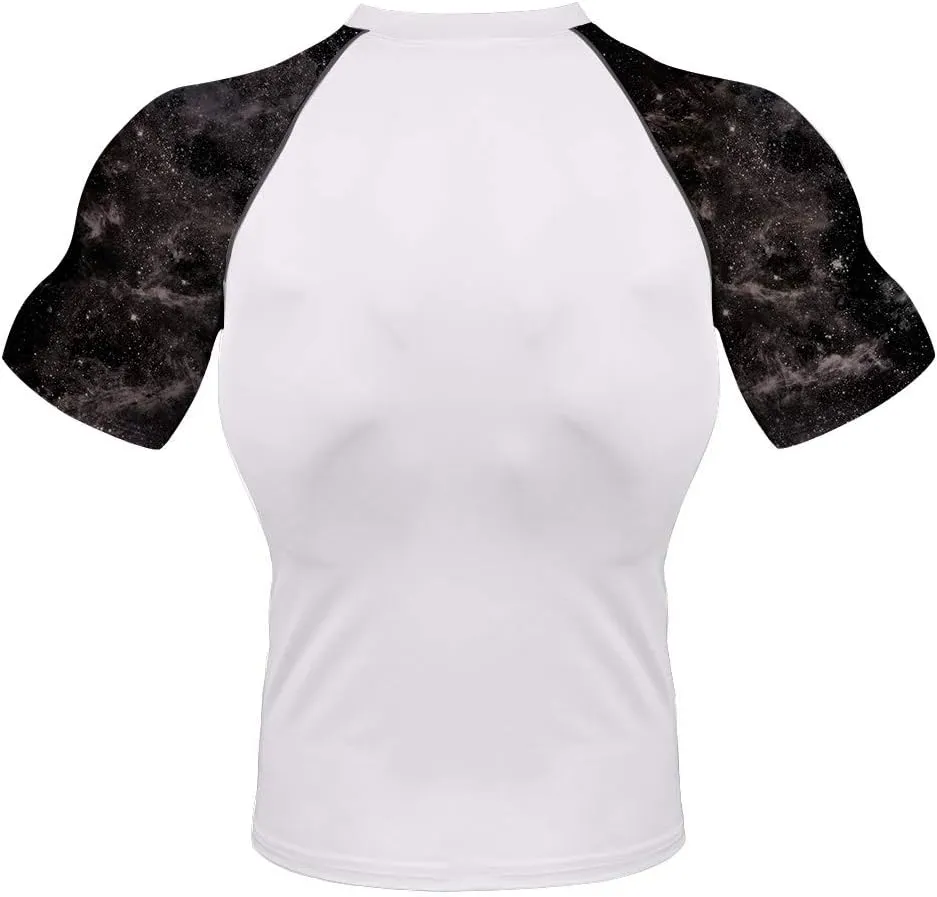 Add Your Photo Two Side Mens Dry-fit Short Sleeve Compression Sports Trainning Shirt