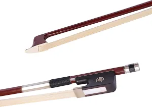 ADM 4/4 Full Size Student Cello Bow, Well Balanced Handmade Brazilwood Classic Cellos Bow Light Weight with Horsehair, Ebony Frog for Beginners