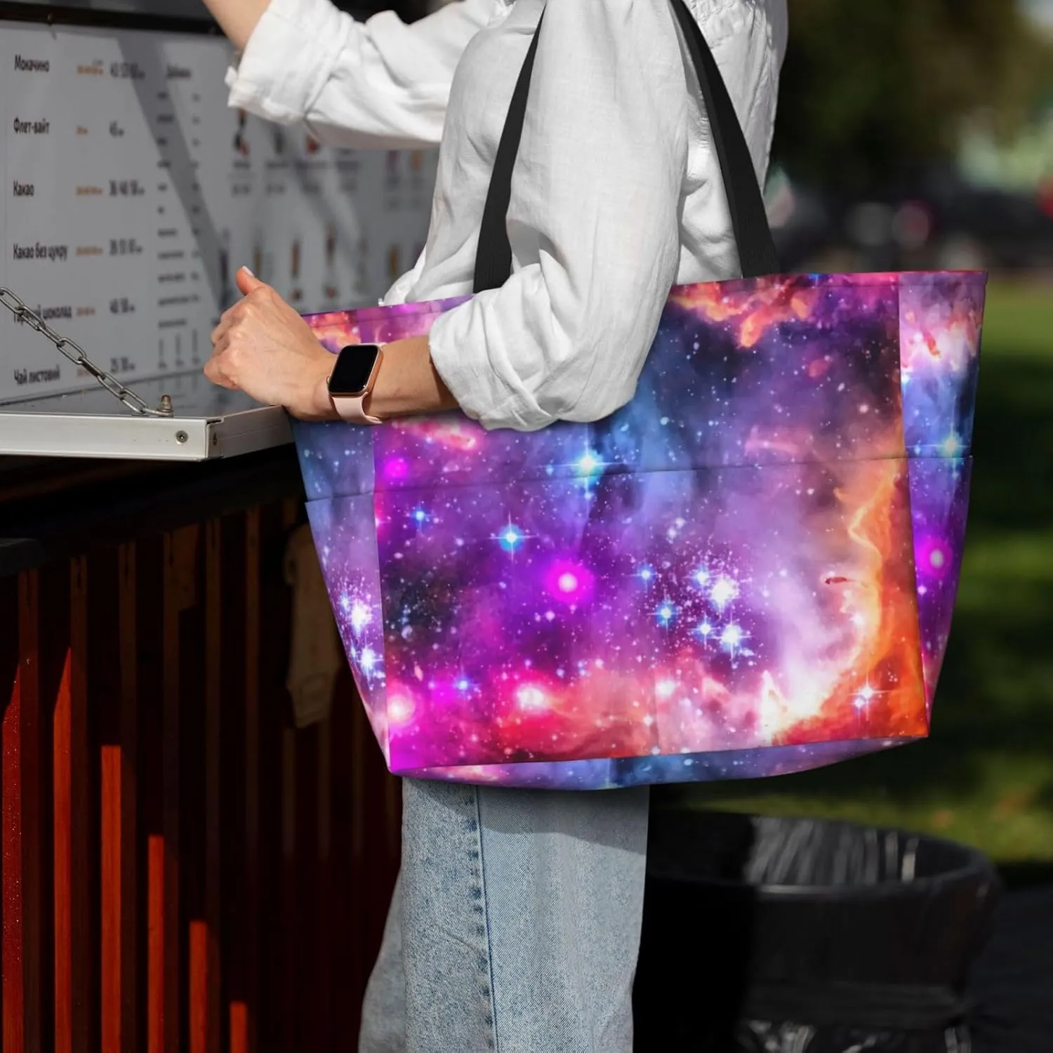 African Print Women's Beach Tote Bag Large Waterproof Travel Bags with Pockets Sandproof Handbag for Camping Gym Pool