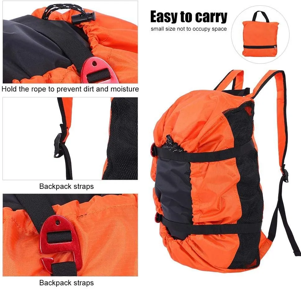 Alomejor Rock Climbing Bag Foldable Water proof Rock Climbing Bag Mountaineering Shoulder Backpack for Outdoor Camping Hiking