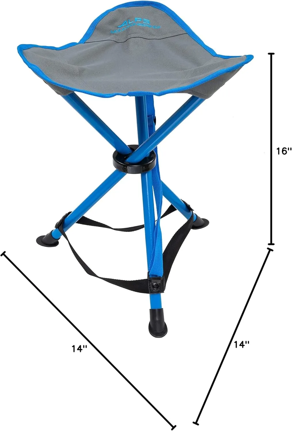 ALPS Mountaineering Tri-Leg Stool - Gray/Ocean
