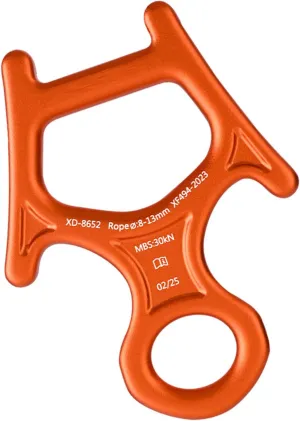 Aluminum Alloys Downhills Descender Rappel Belays Abseiling Mountaineering Device for Rock Climbing and Succour