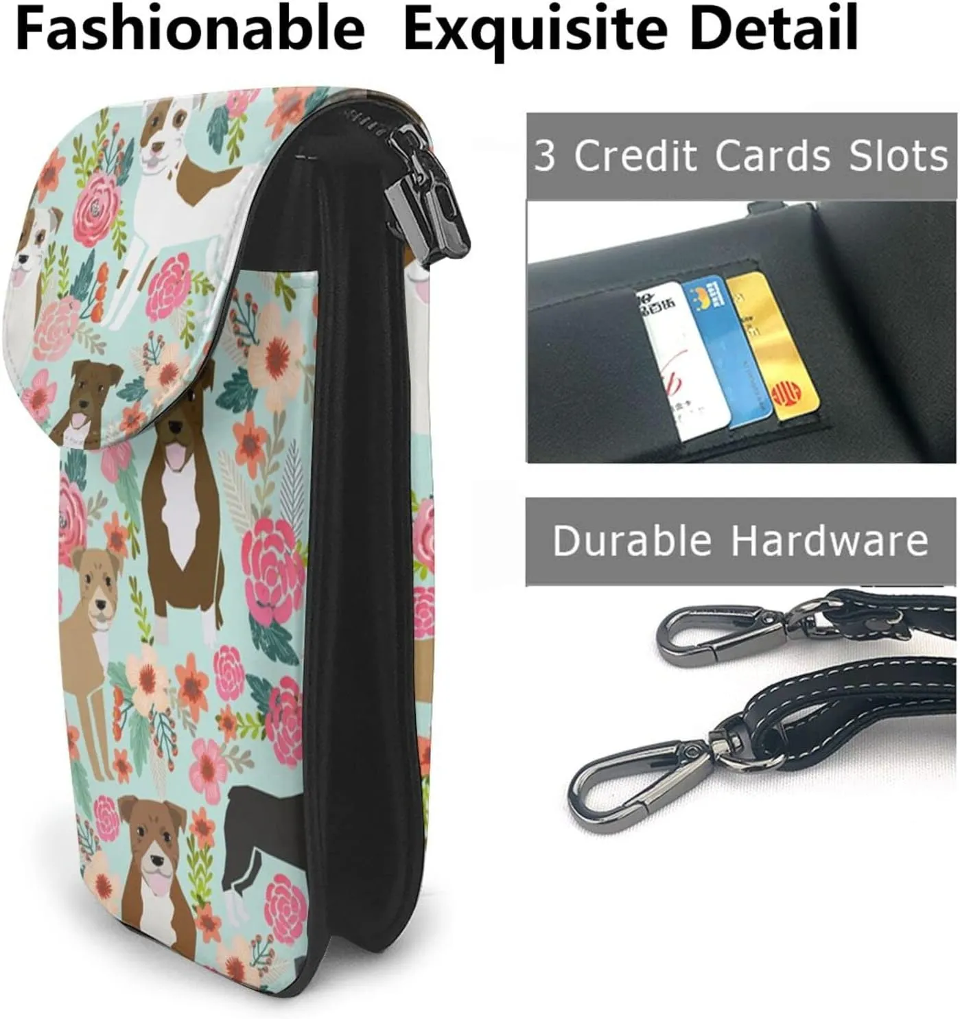 AMRANDOM Cell Phone Purse Small Crossbody Shoulder Holsters Bags for Mens & Womens