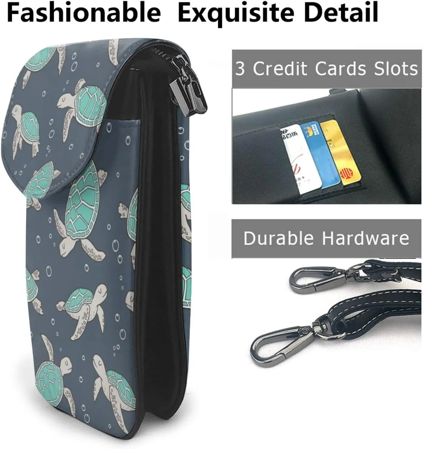 AMRANDOM Small Crossbody Bag for Women Men Mini Phone Purses with Crossbody Strap