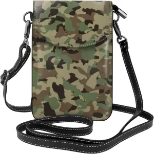 AMRANDOM Small Crossbody Bags for Women Men PU Leather Cell Phone Purse Wallet