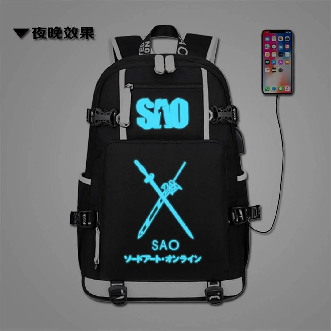 Anime Sword Art Online Backpack Daypack Student Bag School Bag Bookbag Shoulder Bag
