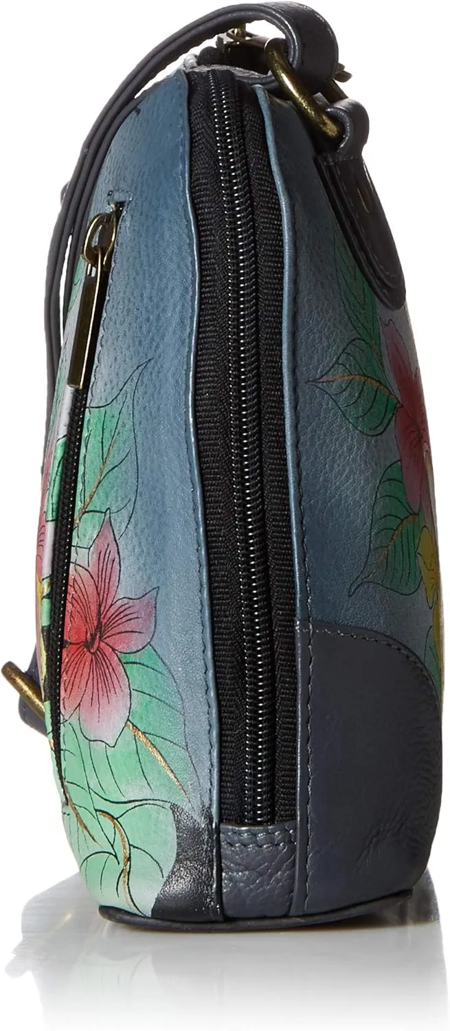 Anna by Anuschka Leather Small Multi Compartment Zip-Around Organizer