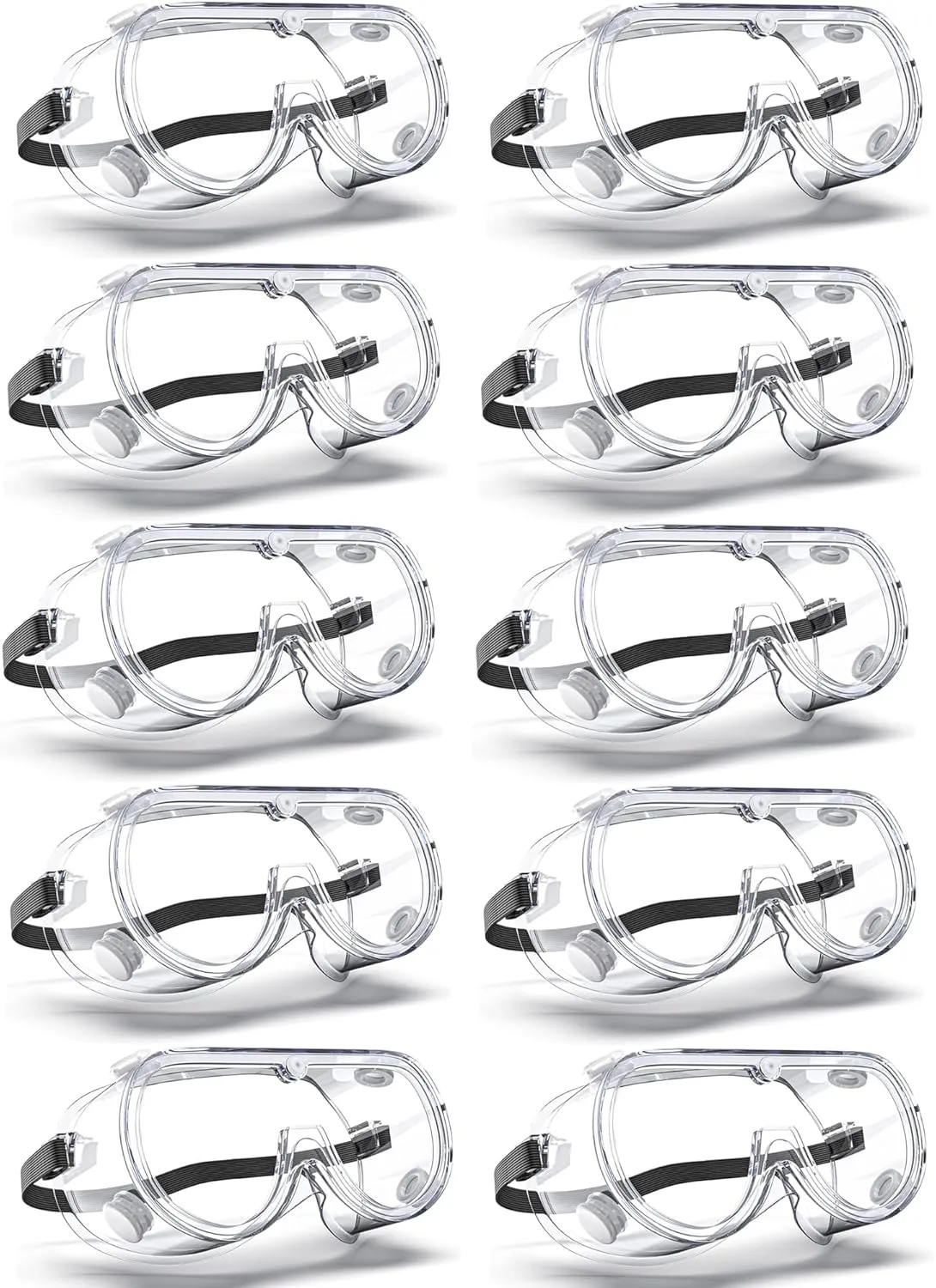 Anti-Fog Indirectly Vented Lab Safety Goggles Over Glasses