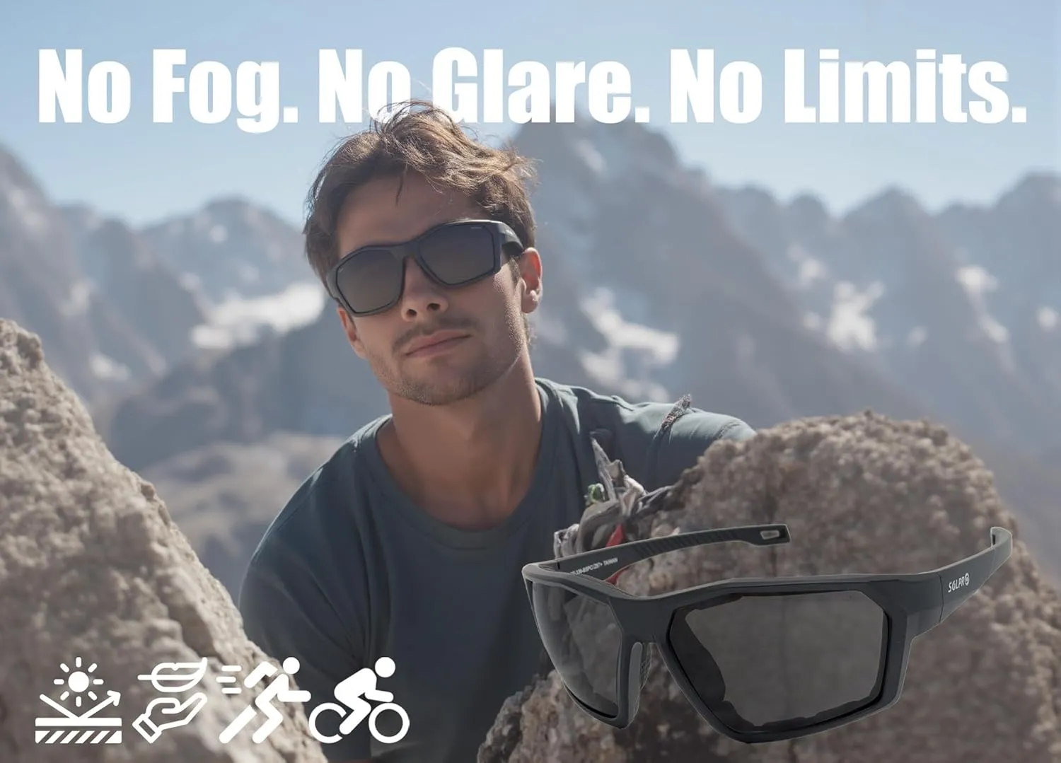 Anti-Fog Motorcycle Riding Glasses, Safety Eyewear, Wrap Around, Foam Padding, Dustproof Windproof, For Men Women