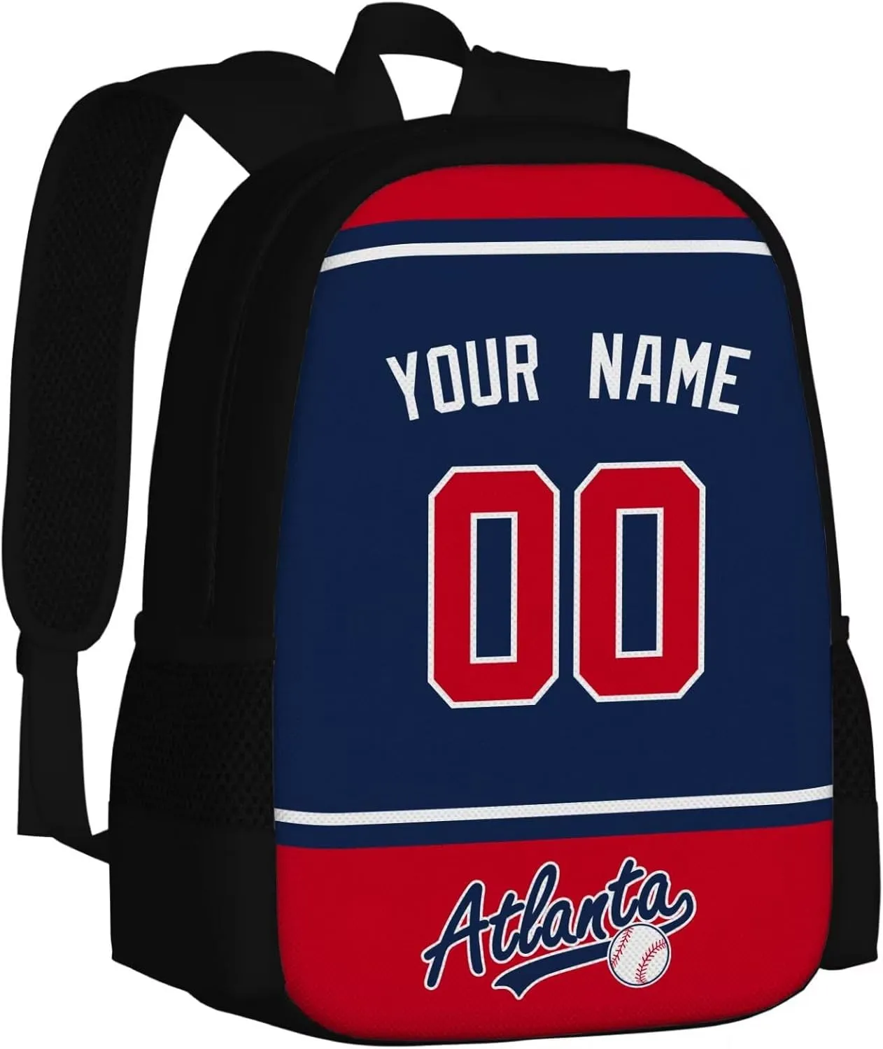 ANTKING Atlanta Backpack School Bags Custom Name Number for Men Youth Boy Gift
